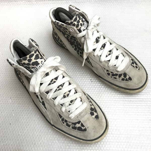 プーマ/PUMA☆35597201/レオパード/ヒョウ柄/ハイカットスニーカー/ショートブーツ【25.0/グレー/gray】sneakers/Shoes/trainers◇bE-170