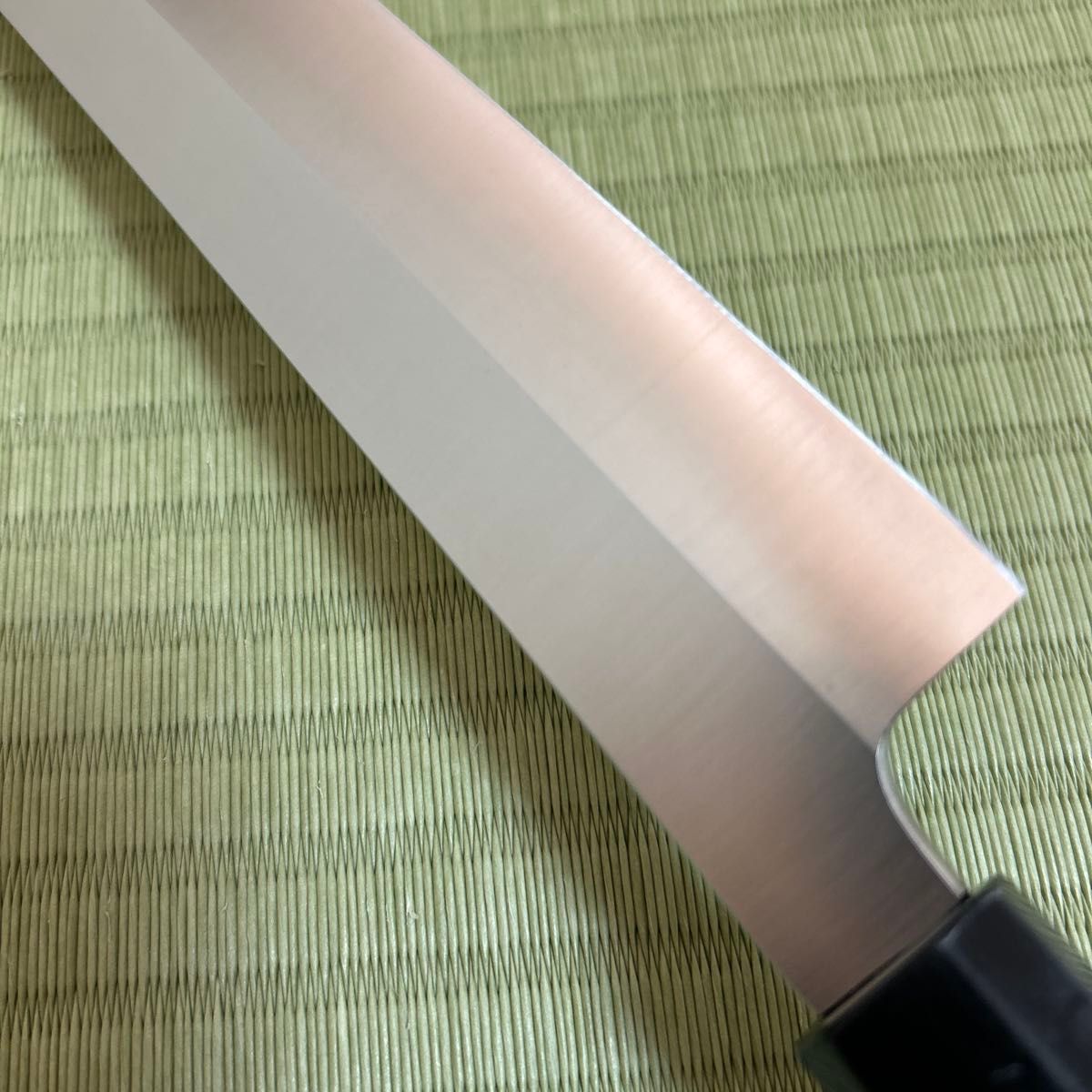 先丸 本焼 柳刃 包丁 和包丁 九寸 黒檀 銀三巻八角柄 V金10号 先丸 本焼 柳刃 包丁 和包丁 九寸 黒檀 銀三巻八角柄 V金10号