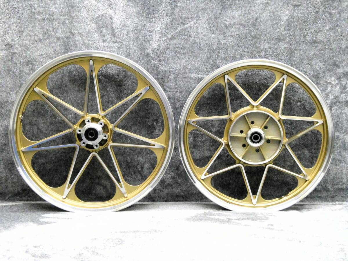 ＪＷＬ車検対応?。兀剩矗埃啊ˉ悭攻去邾ぉ`ル　ゴールドセブン/金【ナインキャスト】 前19后18インチ XJ400D XJ400E XJ550