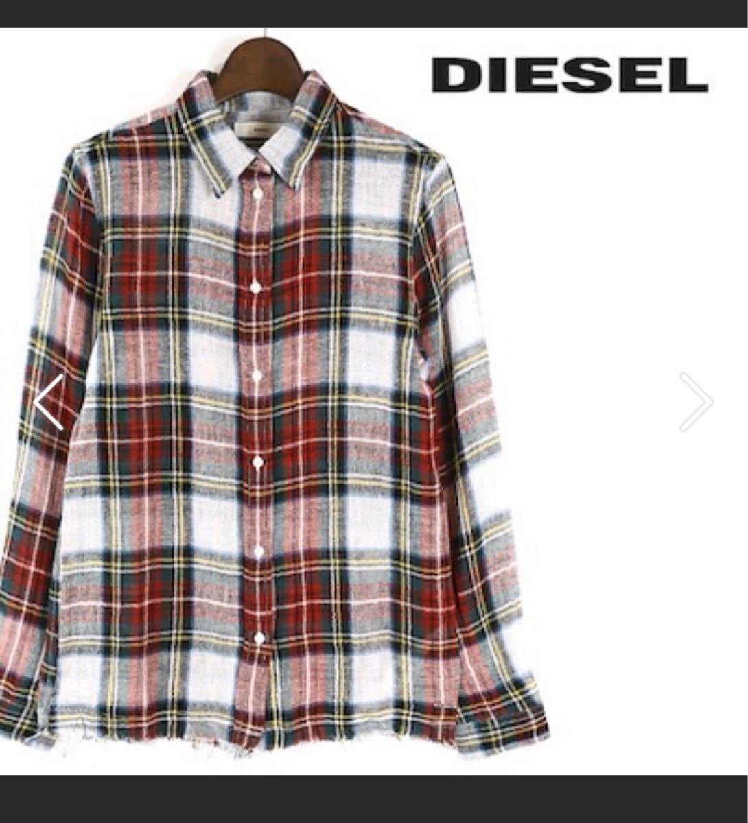 新品未使用！DIESEL 長袖コットンチェックシャツ