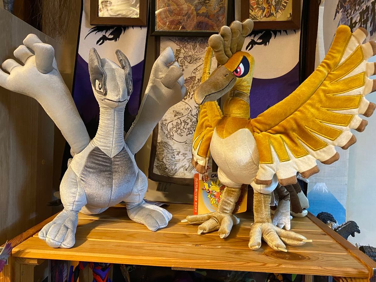 ポケモンセンター プレミアムぬいぐるみ 金銀 ホウオウ ルギア 2 ポケモンセンター プレミアムぬいぐるみ 金銀 ホウオウ ルギア 2