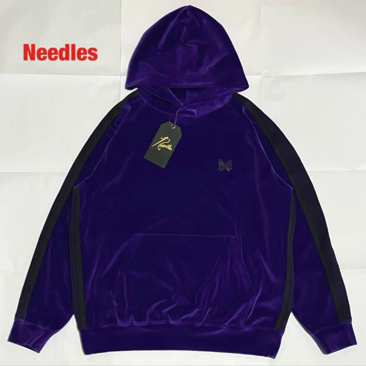 新品】Needles ニードルス Track Hoody-C/PE Velour ベロア 新品】Needles ニードルス Track Hoody-C/PE Velour ベロア