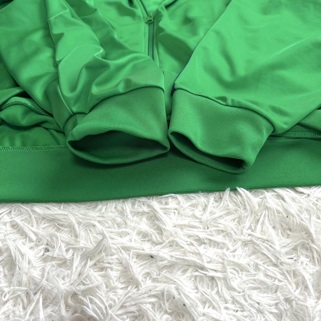 《美品》adidas トラックジャケット ベッケンバウアー グリーン 3XL　大きいサイズ　ブラック　緑　ジャージ上