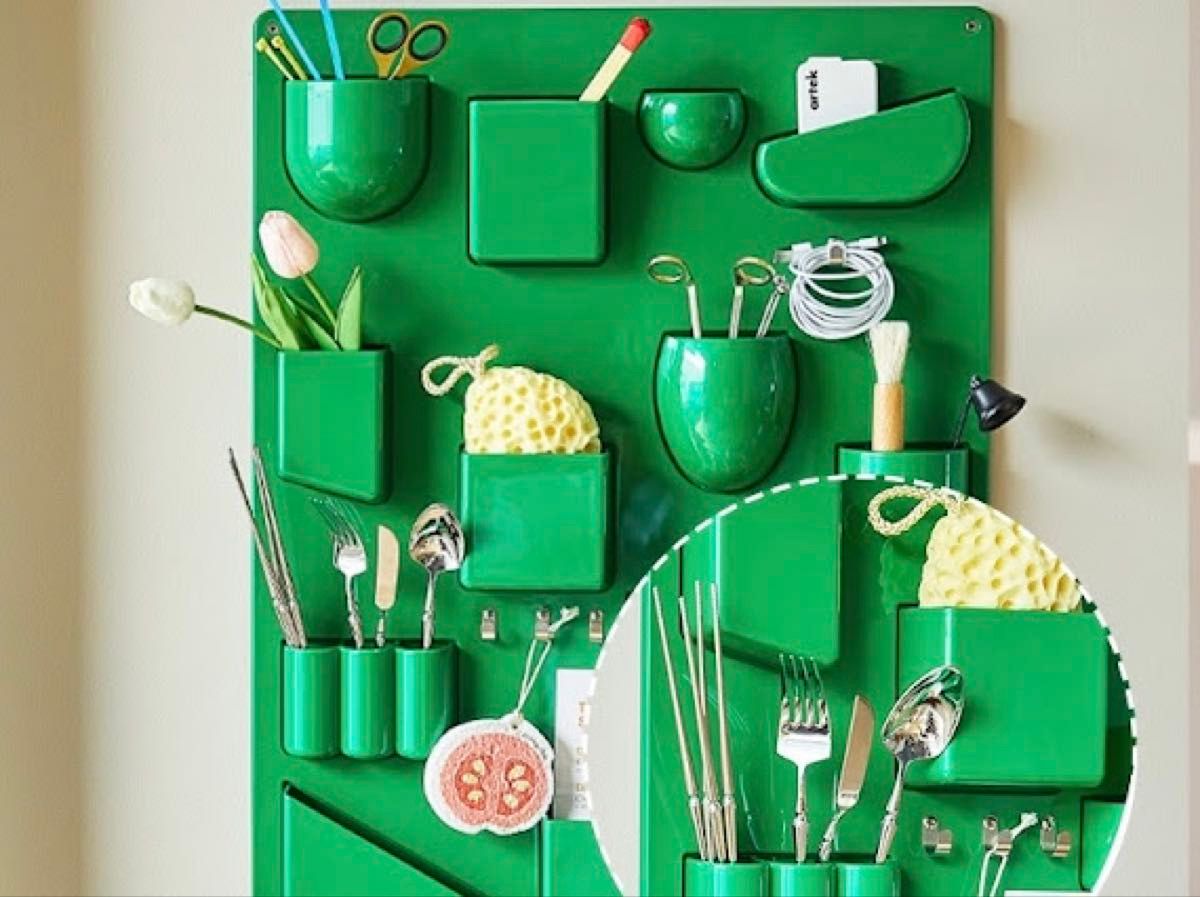 ウォールシェルフ 壁面収納 ウーテンシロ リプロダクト スペースエイジ グリーン 新品 10,936円