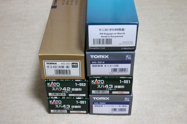 ★TOMIX トラムウェイ KATO HO-507 HO-5004 HO-5014 マニ36 オユ10 オハネ12 ナハフ10 等 夜行鈍行「ながさき」7両セット トミックス★
