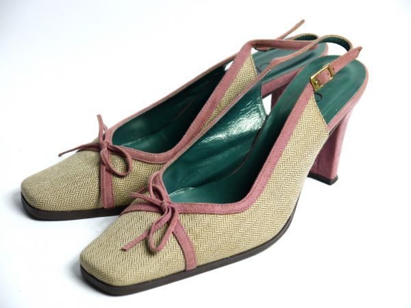 新規購入 クロエ 美品 Chloe L934-85 22.5～23.0cm 35.5 ミュール 靴