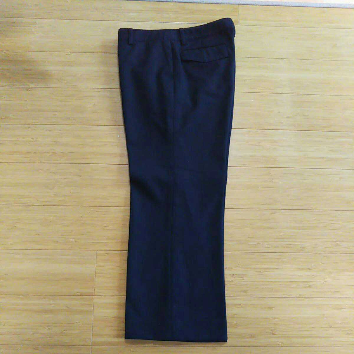 BALLSEY ball ji. cropped pants 38 black cashmere . made in Japan 