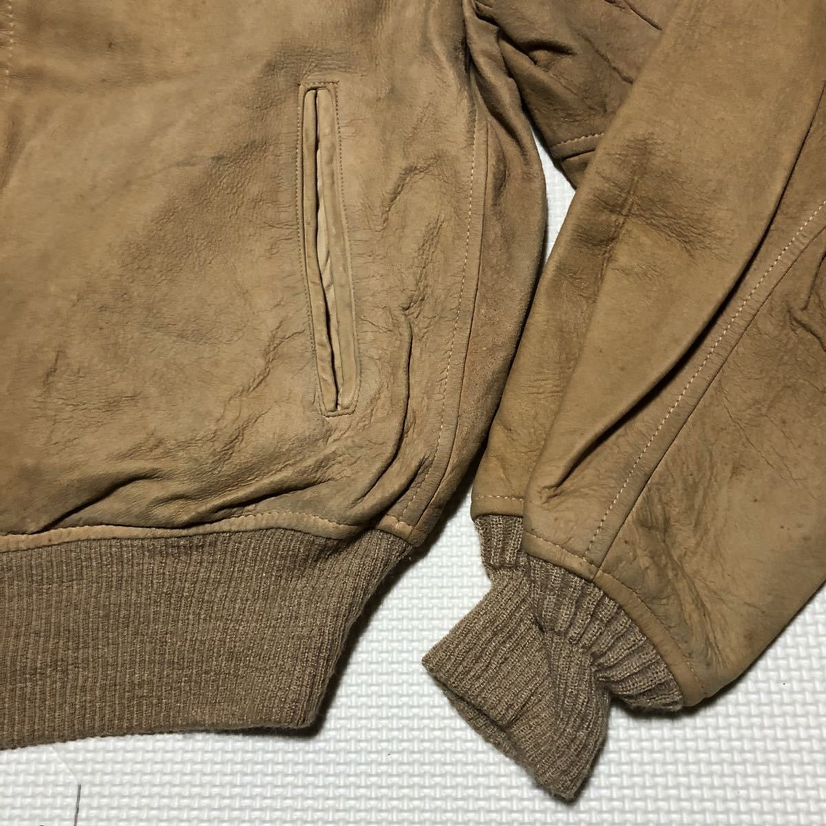 50's 60's VINTAGE!! ビンテージ McGREGOR マクレガー バックスキン ShampooQ Suede レザージャケット 44 CONMATIC ZIP_画像5