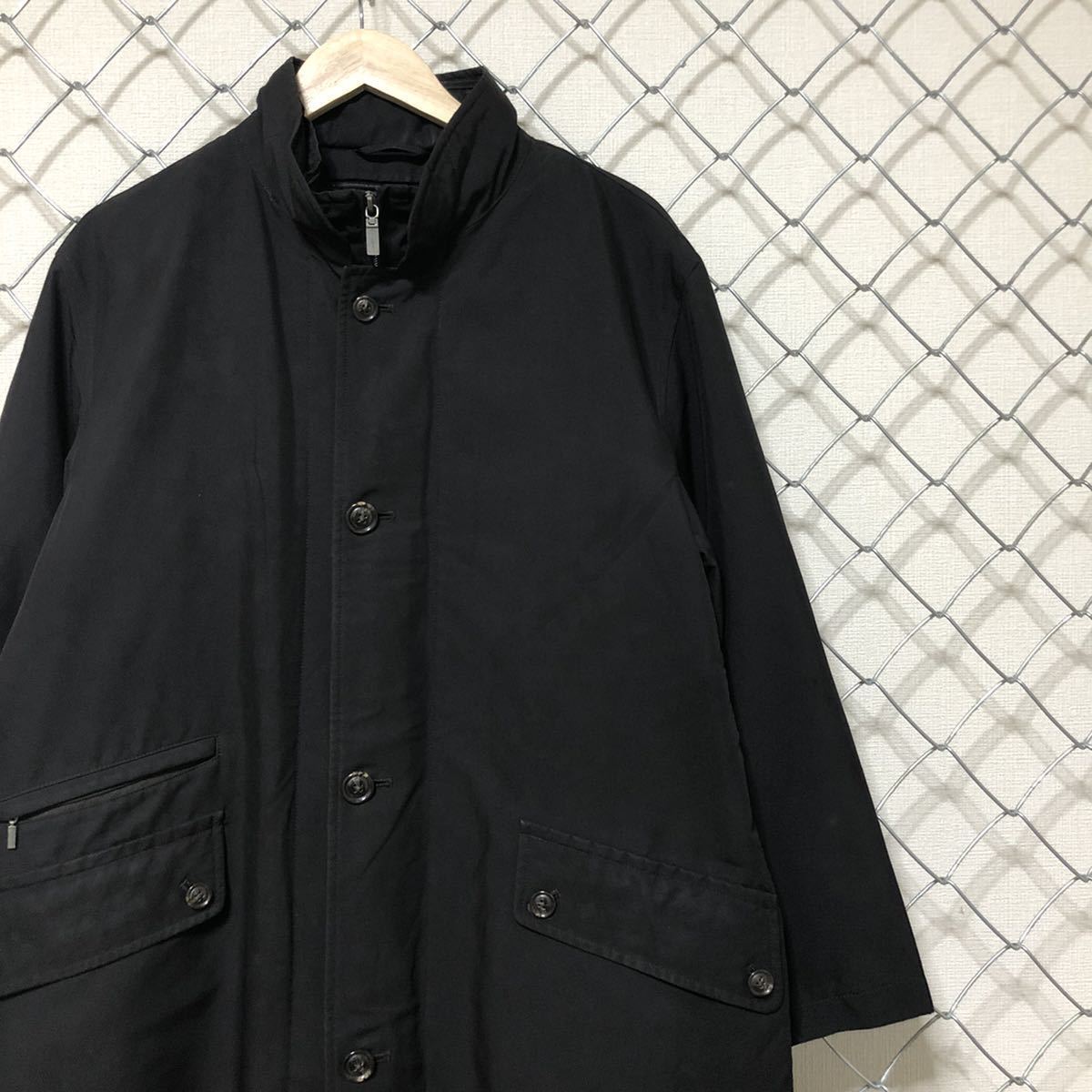 有名ブランド LONDON BURBERRY バーバリー 黒 M ジャケット トレンチ