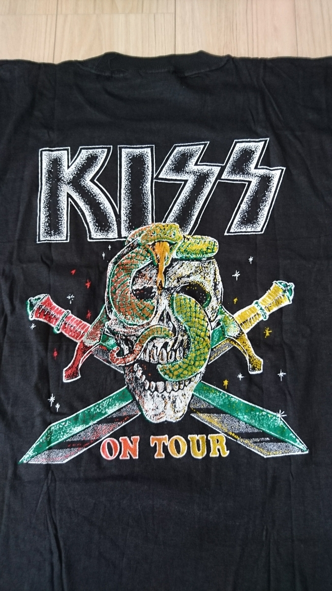 80s パキ綿 KISS キッス Tシャツ デッドストック XL VINTAGE ヴィンテージ PARAMOUNT PTI_画像4