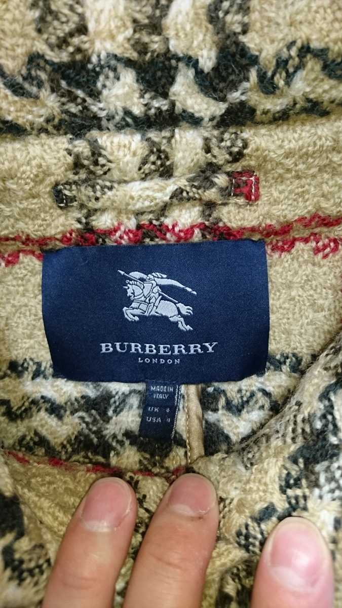 高級 バーバリー ロンドン ウール コート イタリア製 三陽商会 正規品 サイズ6 BURBERRY LONDON_画像8