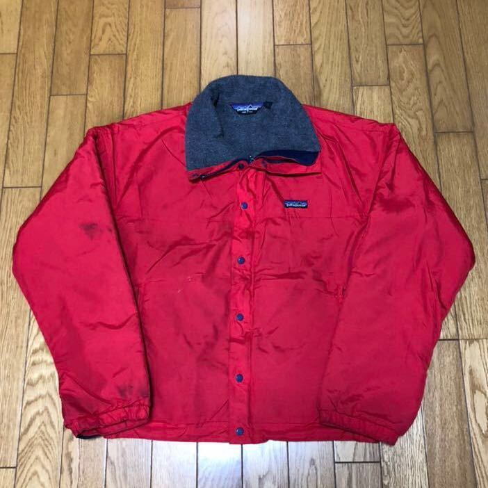 80's USA製 Patagonia パタゴニア フリースジャケット ナイロンジャケット S