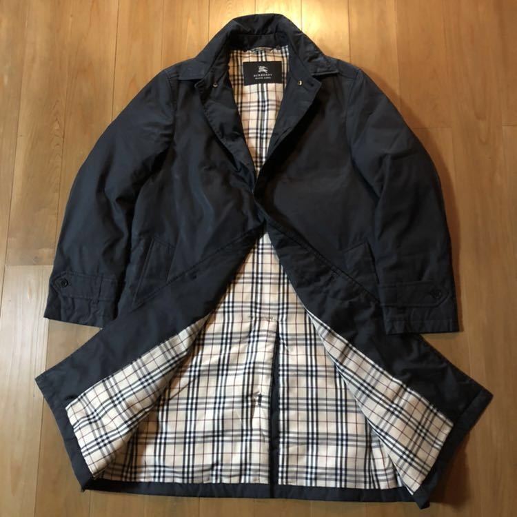 雑誌で紹介された BURBERRY BLACK 黒 M トレンチコート ライナーダウン