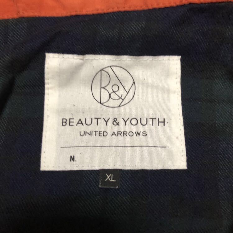 B&Y BEAUTY&YOUTH beauty & Youth United Arrows mountain parka jacket XL orange 