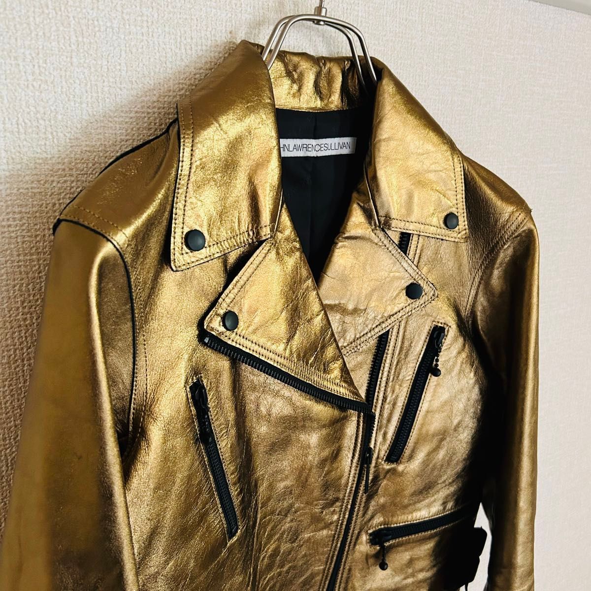 美品・激レア】ジョンローレンスサリバン ゴールドレザーライダース