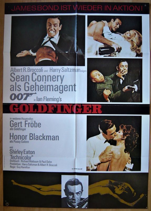 007/ゴールドフィンガー　ドイツ版オリジナルポスター