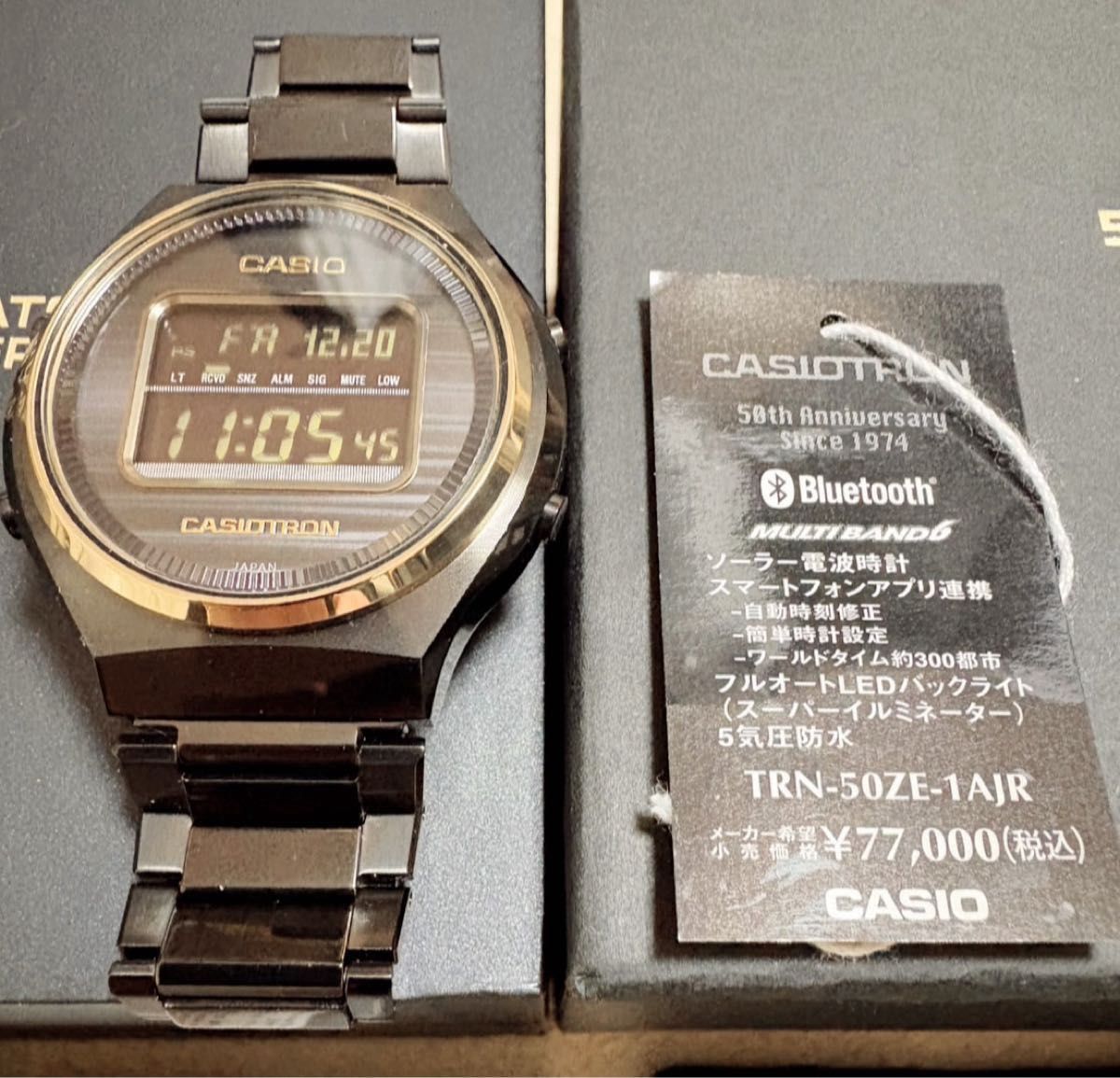 最安値 タグ有り【未使用】TRN-50ZE-1AJR カシオトロン50周年 最安値 タグ有り【未使用】TRN-50ZE-1AJR カシオトロン50周年