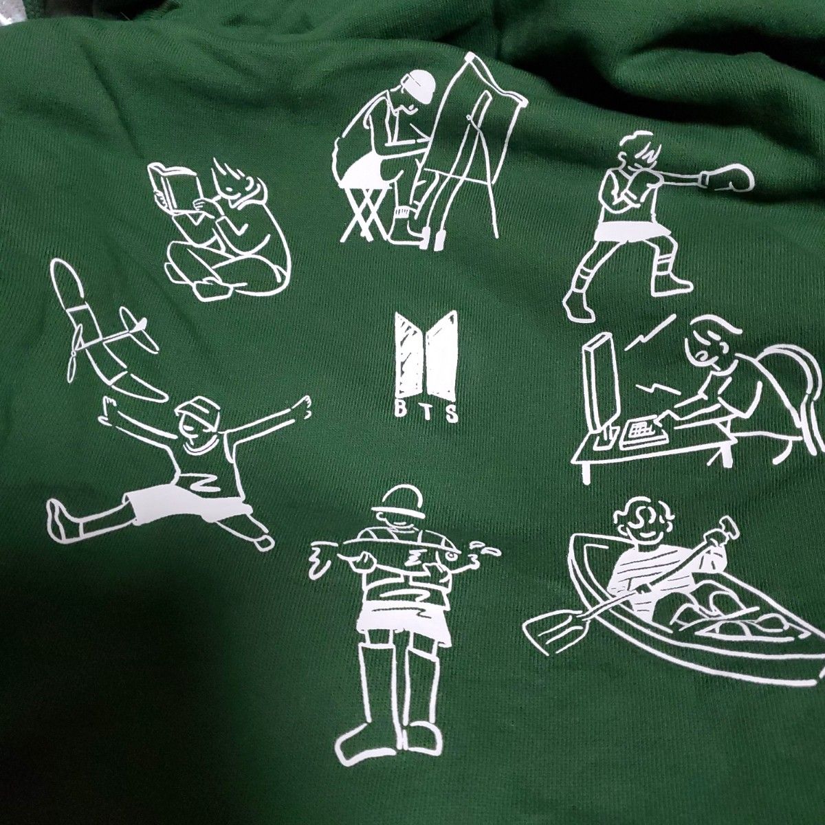 BTS 公式 新品未使用 In the Soop M フーディー パーカー BTS 公式 タグ付き新品未使用 In the Soop M GREEN カーキ