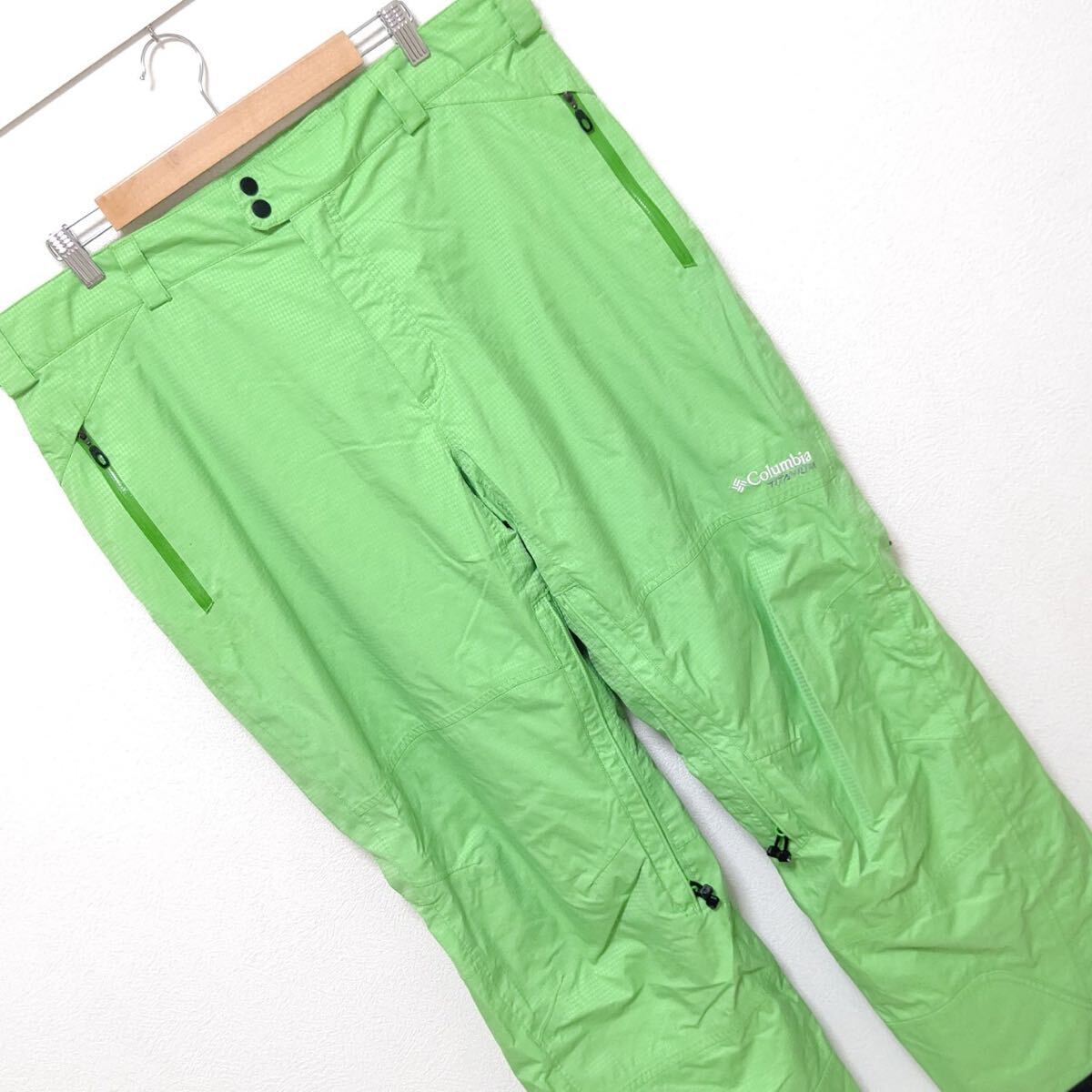 美品◎【Columbia】コロンビア スノーウェア パンツ グリーン 緑 美品◎【Columbia】コロンビア スノーウェア パンツ グリーン 緑