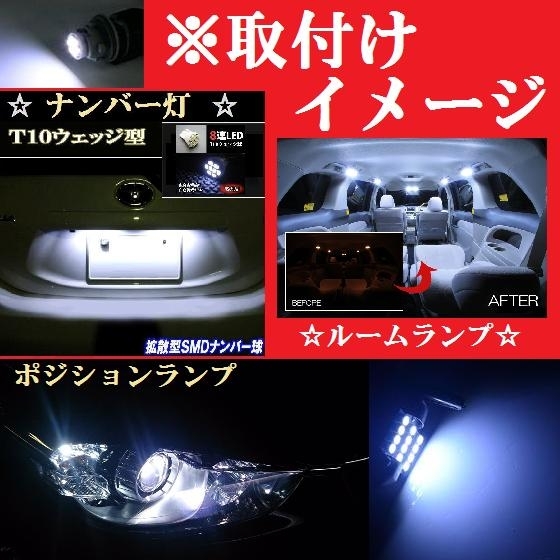 パレット MK21S★T10ウェッジ８連＆T10×31mm12連★明るいLEDバルブセット 送料込み　ポジションランプナンバー灯ルームランプ室内灯など！_画像2