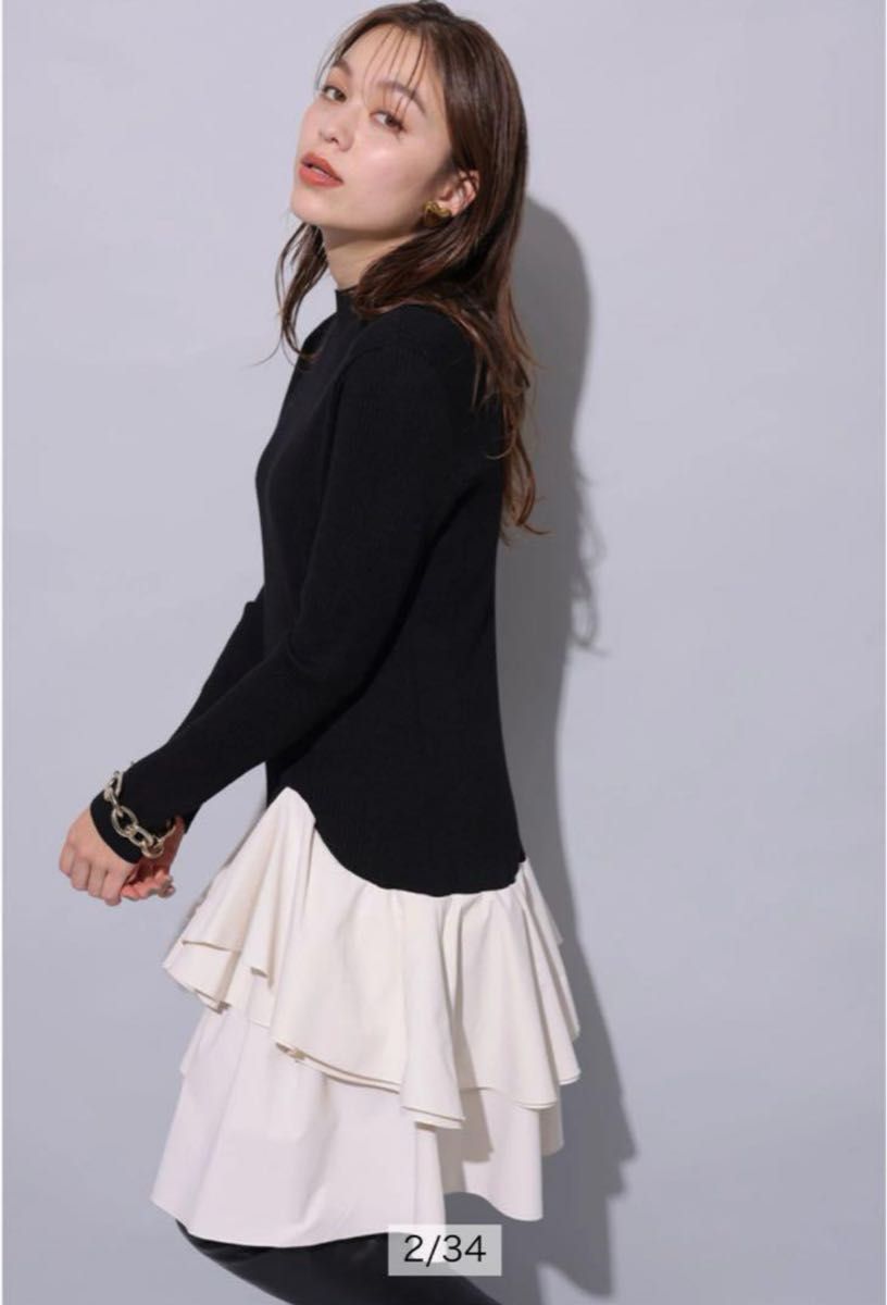 Arpege story タフタドッキングミニワンピース アルページュ Arpege story タフタドッキングミニワンピース アルページュ
