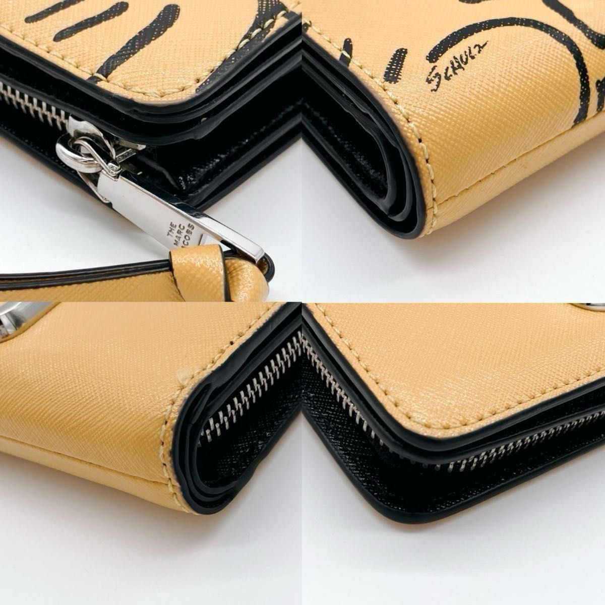 希少】【美品】MARC JACOBS マークジェイコブス 二つ折り財布 希少】【美品】MARC JACOBS マークジェイコブス 二つ折り財布
