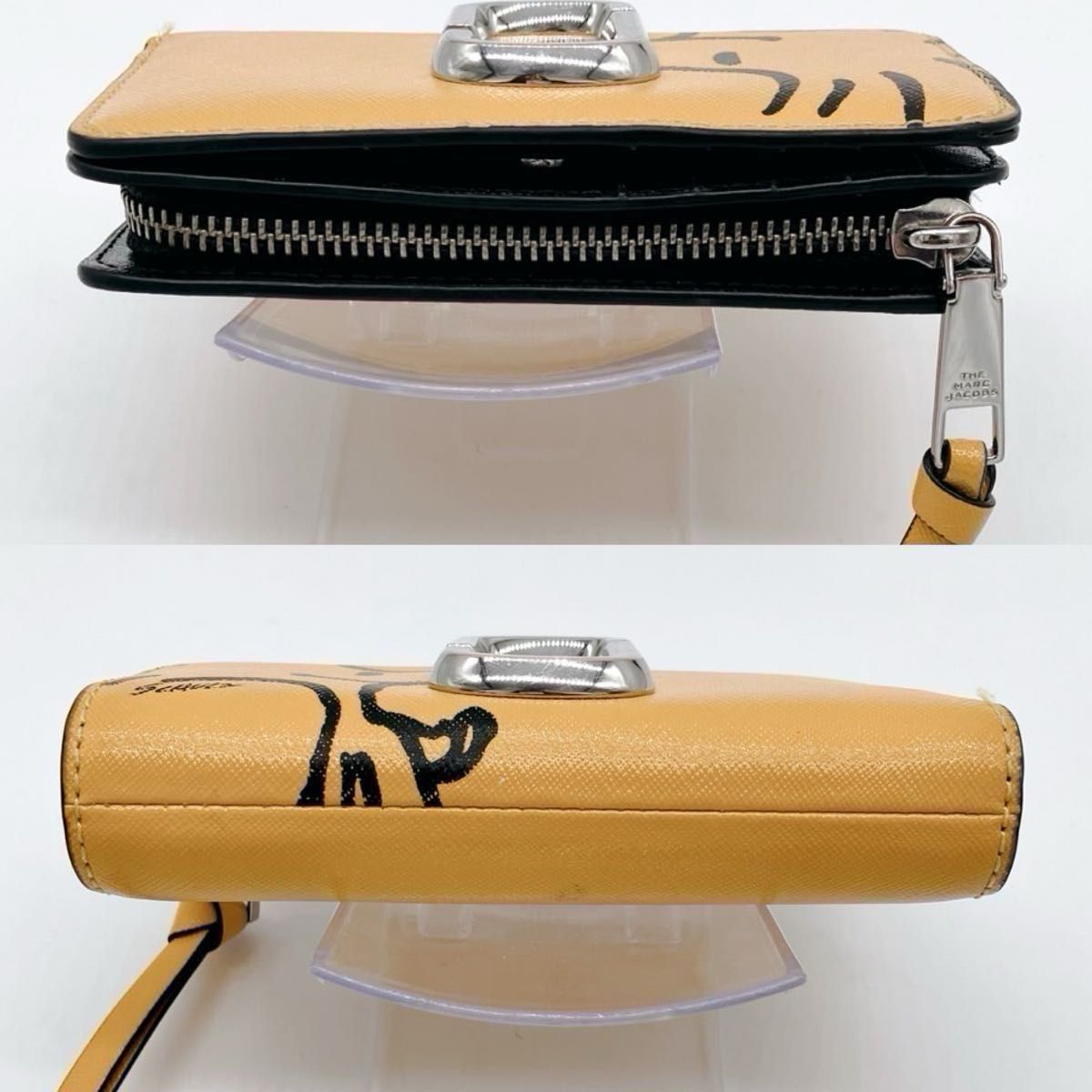 希少】【美品】MARC JACOBS マークジェイコブス 二つ折り財布 希少】【美品】MARC JACOBS マークジェイコブス 二つ折り財布