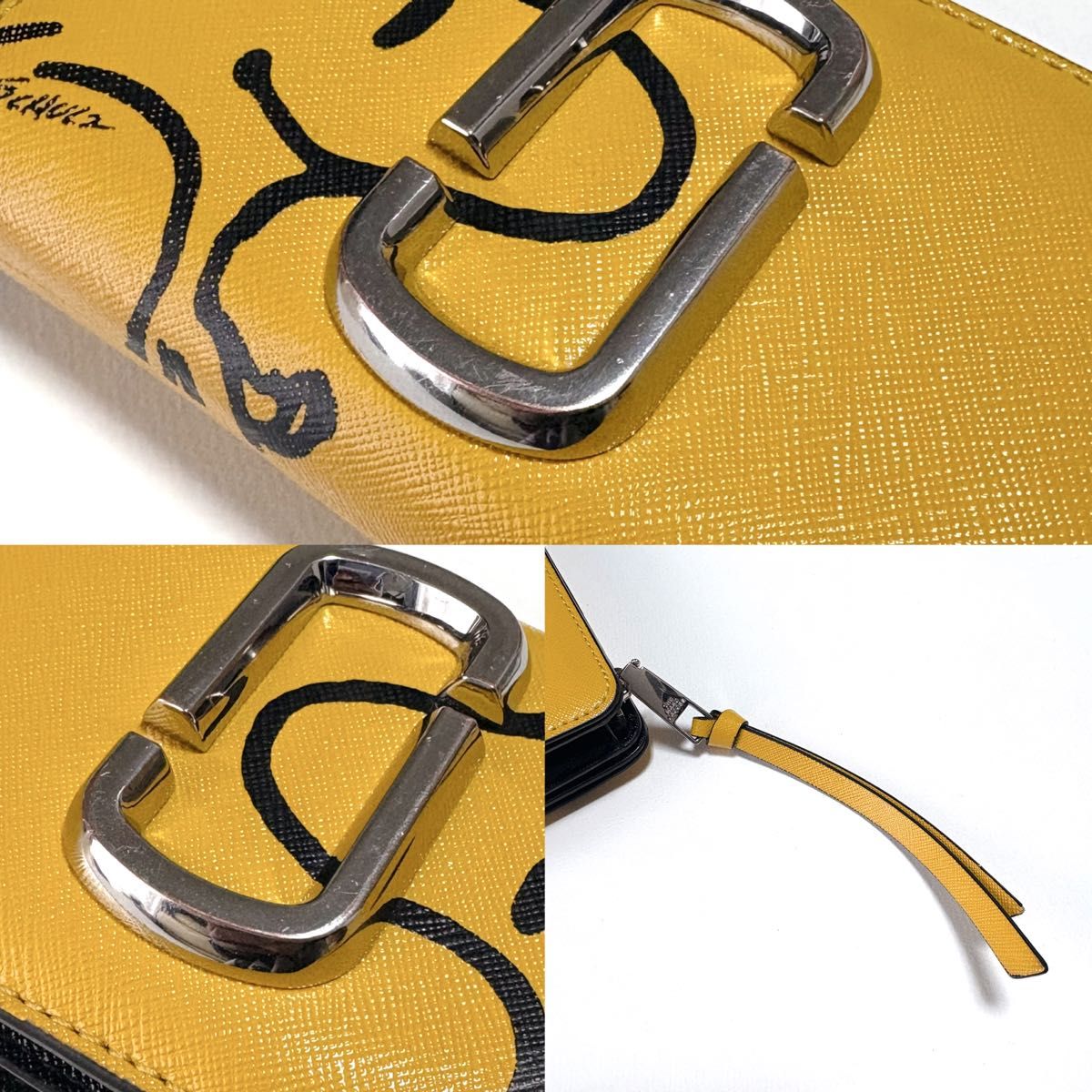 希少】【美品】MARC JACOBS マークジェイコブス 二つ折り財布 希少】【美品】MARC JACOBS マークジェイコブス 二つ折り財布