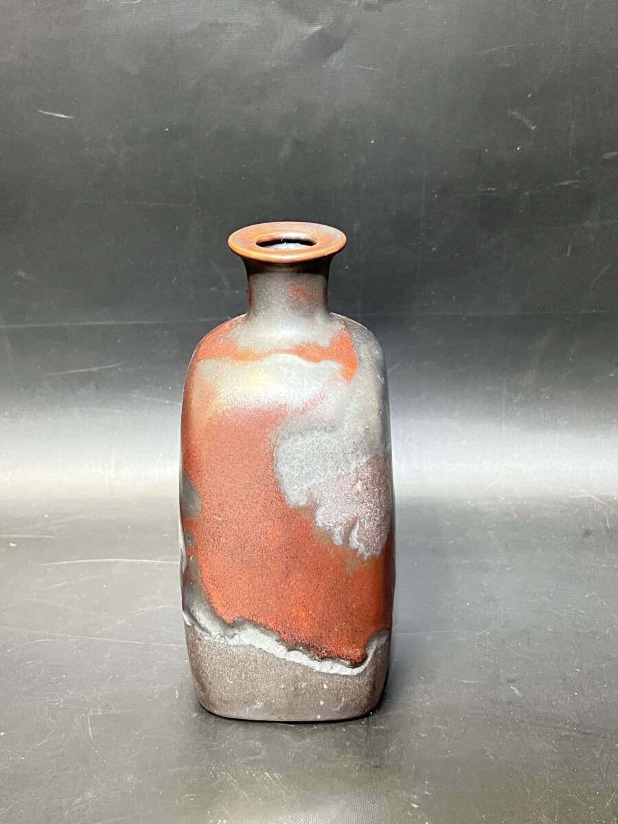 飾り壺 四角花瓶 花器 陶磁器 陶器 陶芸 工芸品 備前焼 高級感 飾り壺 四角花瓶 花器 陶磁器 陶器 陶芸 工芸品 備前焼 高級感