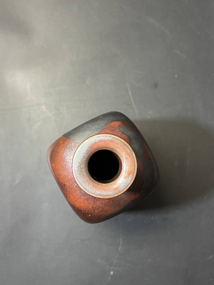 飾り壺 四角花瓶 花器 陶磁器 陶器 陶芸 工芸品 備前焼 高級感 飾り壺 四角花瓶 花器 陶磁器 陶器 陶芸 工芸品 備前焼 高級感