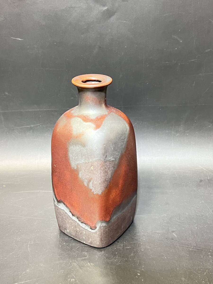 飾り壺 四角花瓶 花器 陶磁器 陶器 陶芸 工芸品 備前焼 高級感 飾り壺 四角花瓶 花器 陶磁器 陶器 陶芸 工芸品 備前焼 高級感