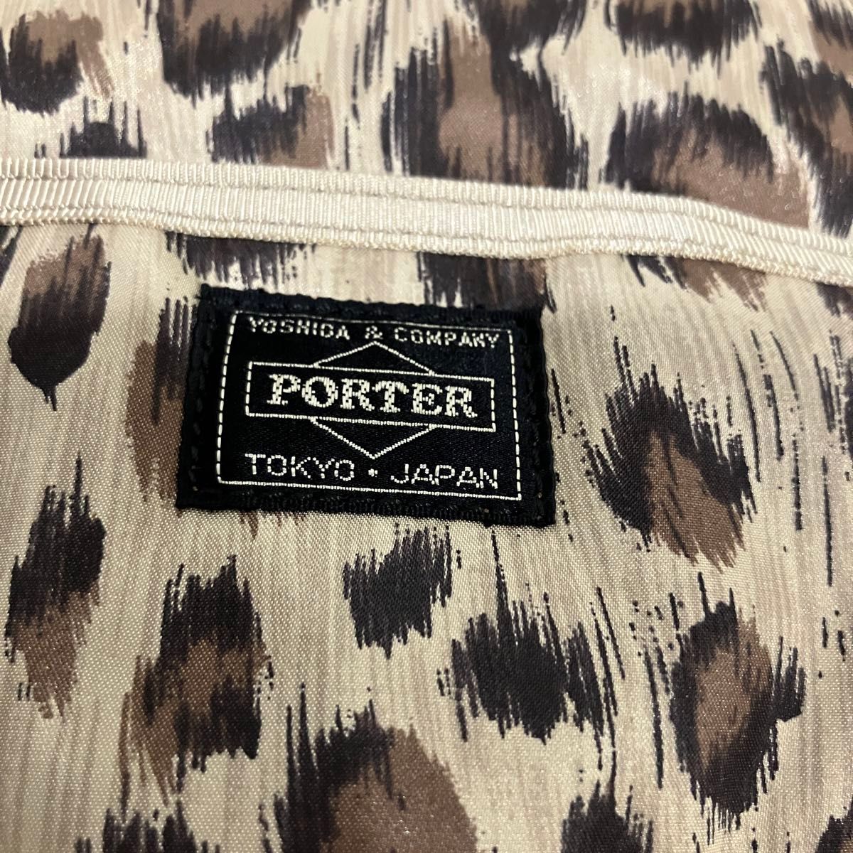 極美品 PORTER ヘッドポーター レオパード メッセンジャーバッグ 極美品 PORTER ヘッドポーター レオパード メッセンジャーバッグ