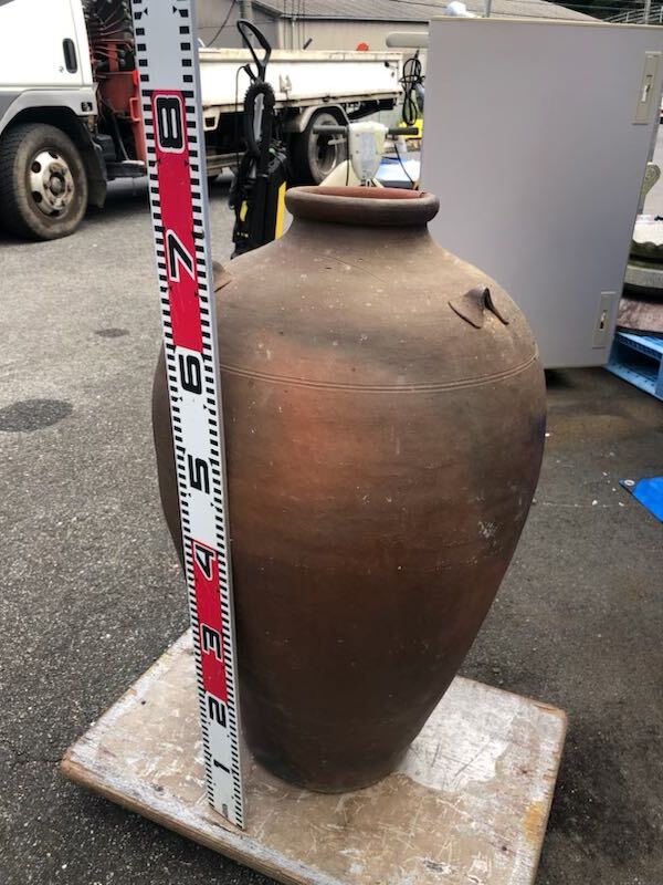 壺 大壺 時代物 引取限定(花器、壷)|売買されたオークション 壺 大壺 時代物 引取限定(花器、壷)|売買されたオークション