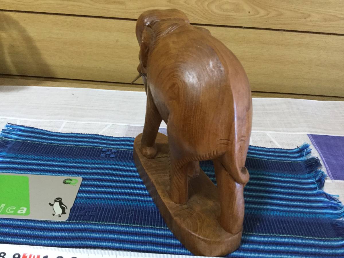 象 ぞう 木彫り 木工 一刀彫 レトロ アンティーク オブジェ アジアン バリ/ インドネシア antique アンティーク_画像7
