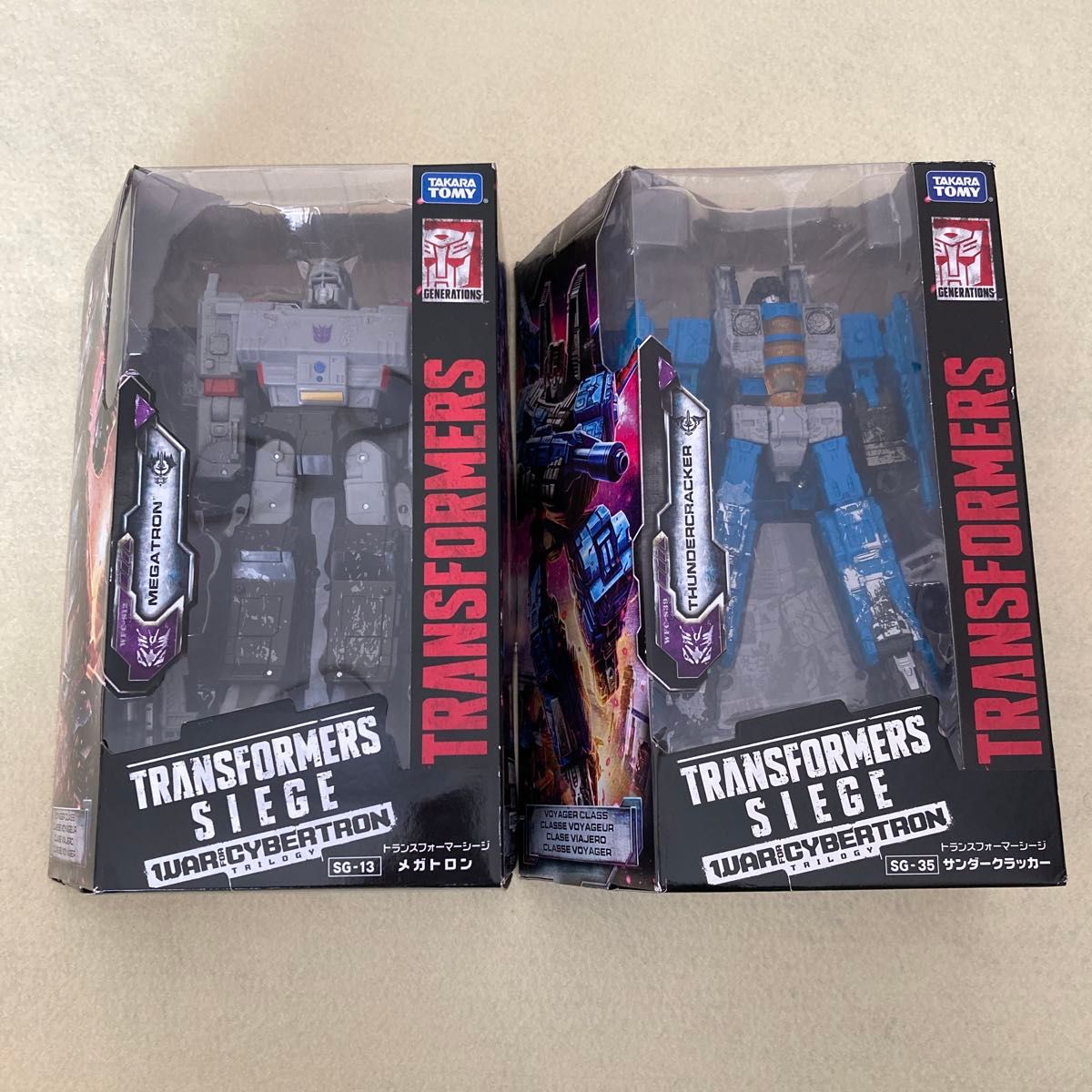トランスフォーマーシージ SG-13 メガトロン&SG-35 サンダークラッカー 2点セット】SG13 メガトロン SG-35 サンダークラッカー