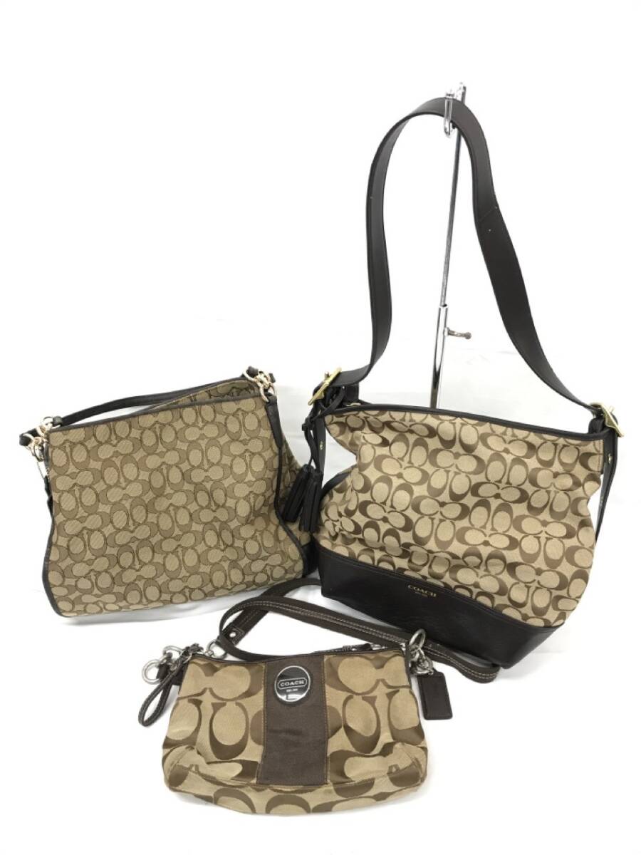 0103-101TND0 バッグ コーチ COACH まとめ 3点セット E1381-25380,H1176-F17439,ブラウン ショルダーバッグ 肩掛け鞄