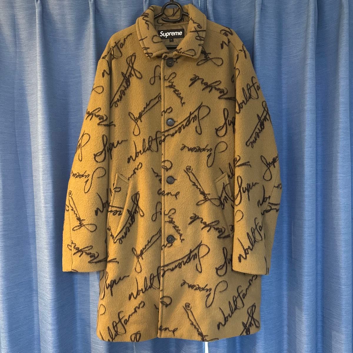 Supreme Script Logos Wool Overcoat 野村訓市着用 シュプリーム Supreme Script Logos Wool Overcoat 野村訓市着用 シュプリーム
