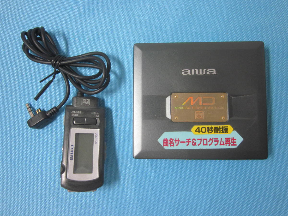 AIWA　 MDプレーヤー AM-HX30★ジャンク_画像1