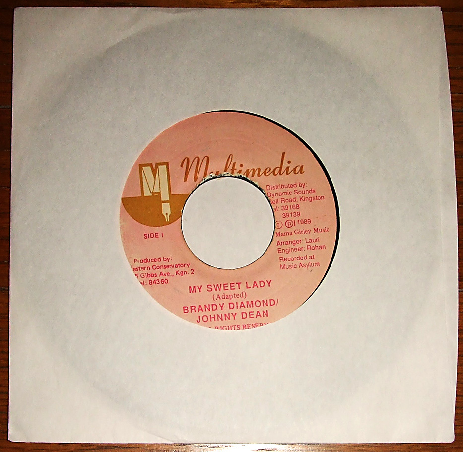 d*tab Brandy Diamond, Johnny Dean: My Sweet Lady 7"EP_画像1