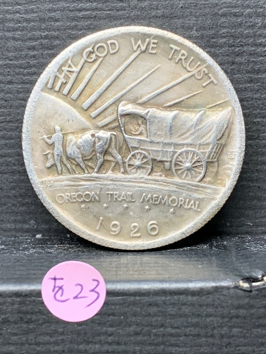 アメリカ オレゴン街道記念ハーフダラー銀貨(1926年)-