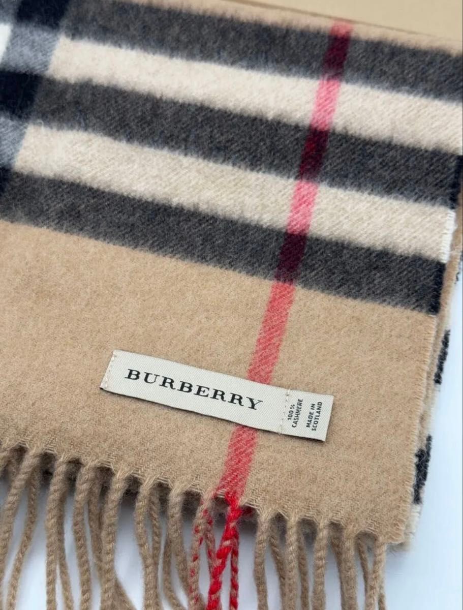 Burberry バーバリー マフラー カシミア100% ベージュ - マフラー Burberry バーバリー マフラー カシミア100% ベージュ - マフラー