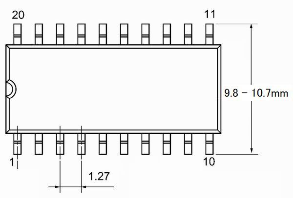 *SOP test socket (DIP conversion ) 20 pin and downward use possibility wide type 