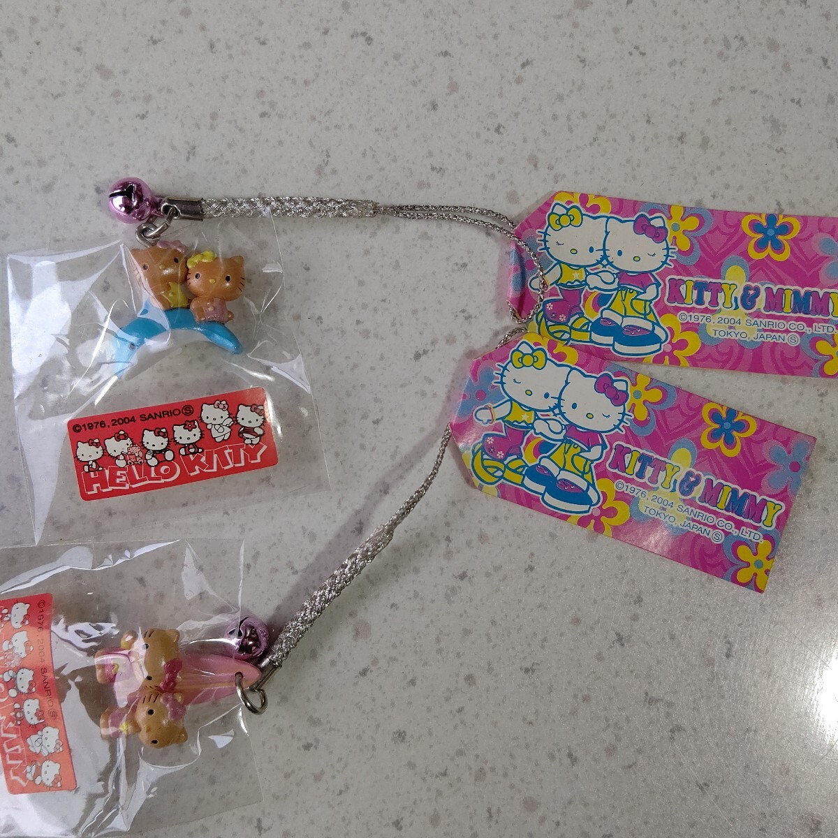 ハローキティ 根付け ストラップ ミミィ トリオ 三姉妹 レア？ 8
