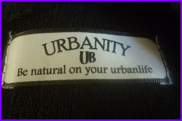 ♪M10712/URBANITY+アーバーニティ+黒+長袖セーター+サイズL+_画像4