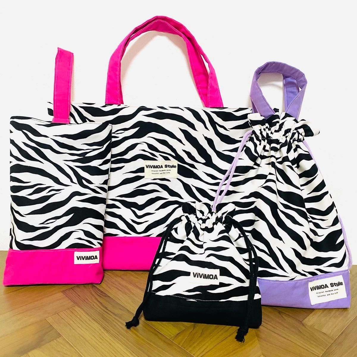 manaka様専用 入園入学セット 入園入学グッズ 4点セット ゼブラ manaka様専用 入園入学セット 入園入学グッズ 4点セット ゼブラ