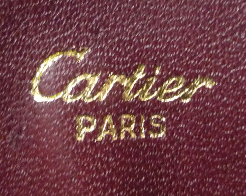 カルティエ　Cartier　ボルドー　レザー　マストライン　丸型　小銭入れ　コインケース_画像4