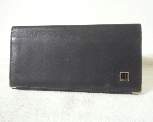dunhill　ダンヒル　レザー　長財(cái)布　札入れ　ロングウォレット　メンズ　ブラック　黒　ヴィンテージ