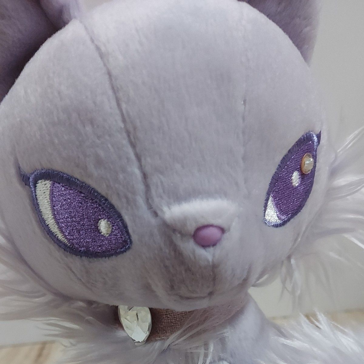 San-X Jewel shiny cat ホワイト パープル 2個セット ジュエル