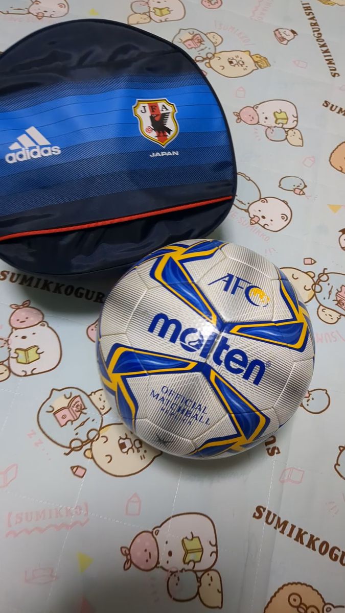 JFAサッカー日本代表ボールバッグセット★molten ヴァンタッジオ5000キッズAFC☆4号球最上級モデル F4V5000-A