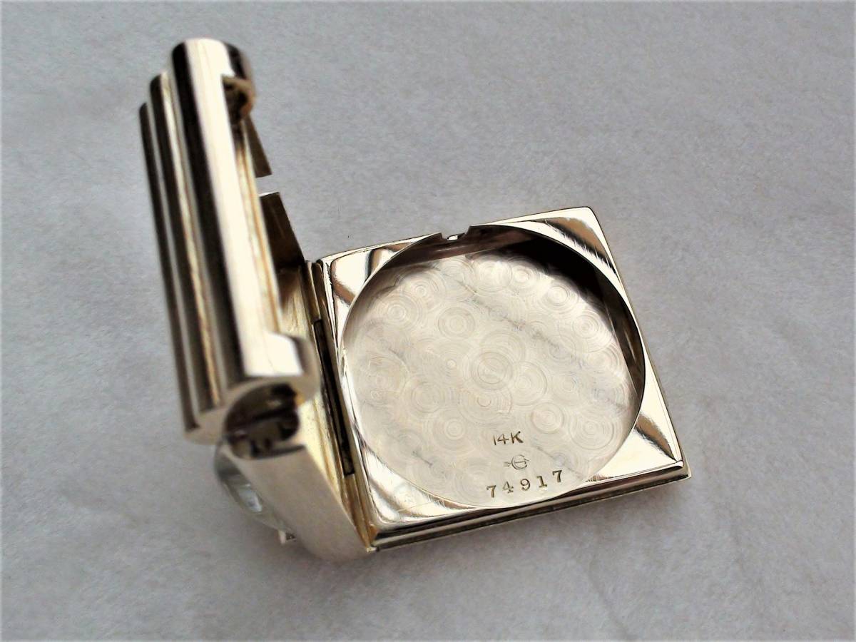 高い素材 1930~40年代 手巻き 14K IWC アンティーク アールデコ その他